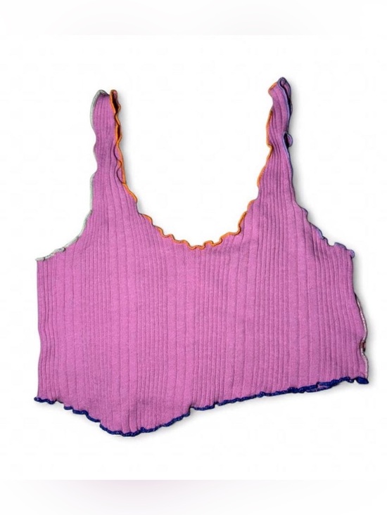 Urban Outfitters Tops - BDG asymmetrical summer vacation purple tank top with orange and blue trim 🐚